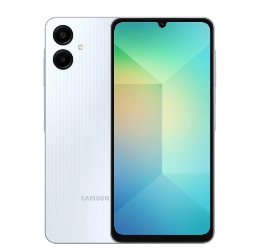 三星Galaxy A06手机渲染图首曝，水滴屏加身，双色可选