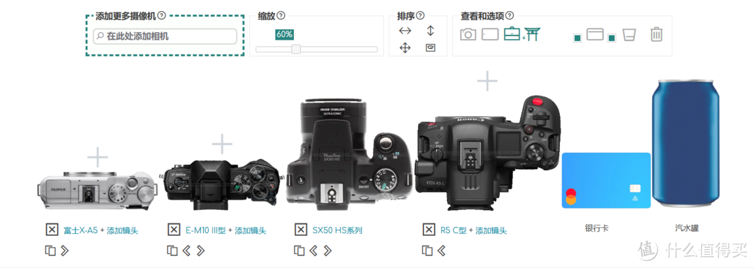在相机和镜头大小方面，这两个网站帮了我很大忙