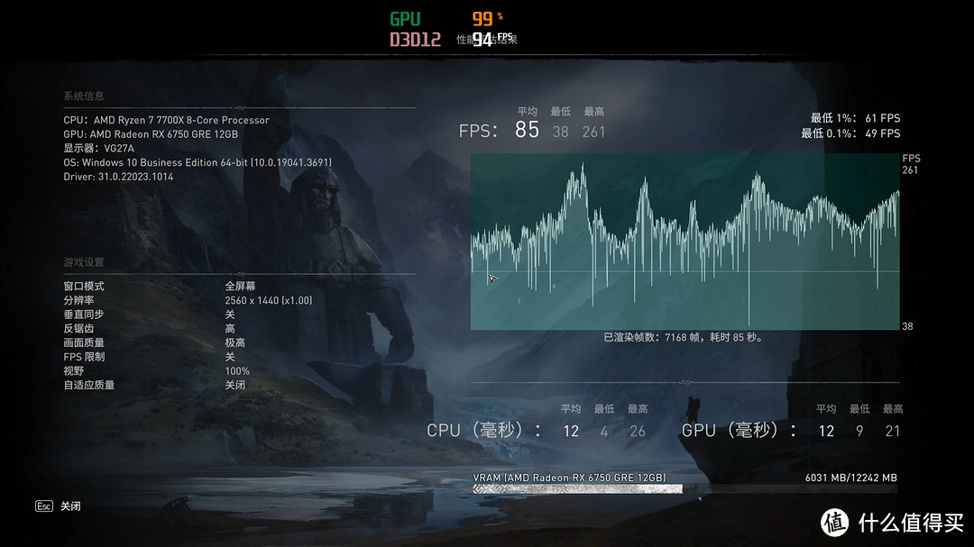 玩弄数码 篇一百五十七：蓝宝石时隔多年再发蓝色极光显卡，2K最香游戏卡？蓝宝石RX6750GRE 12G极光版测评