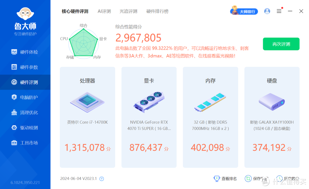 组建一套强大显卡配置，14700K+4070Ti S显卡主机评测
