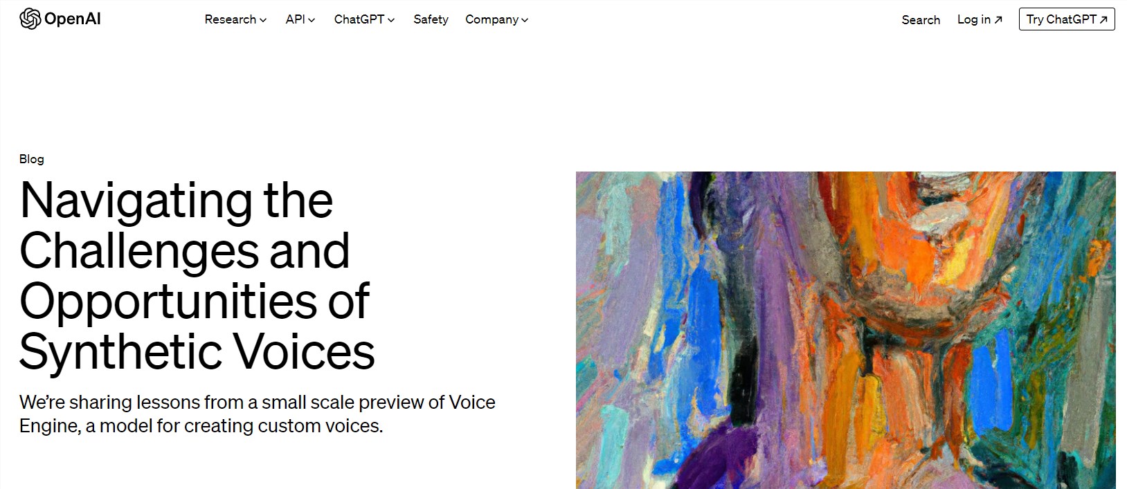 OpenAI公开语音合成引擎Voice Engine：支持语音克隆，未开放使用