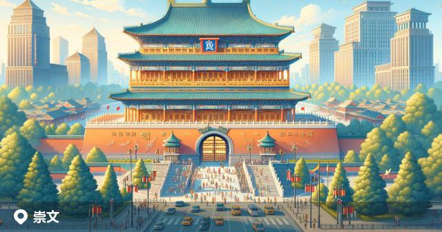 崇文区邮政编码分布图