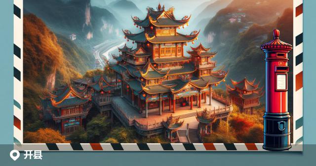 开县邮政编码分布图