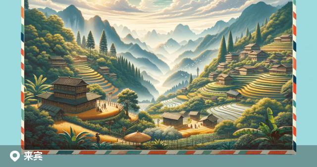 来宾邮政编码分布图
