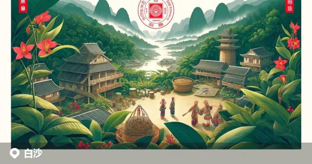 白沙黎族自治县邮政编码分布图