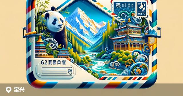 宝兴县邮政编码分布图