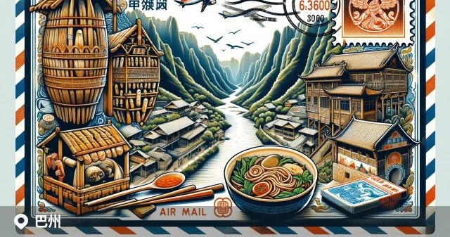 巴州区邮政编码分布图