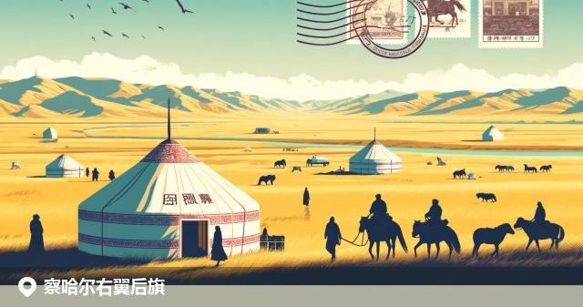 察哈尔右翼后旗邮政编码分布图