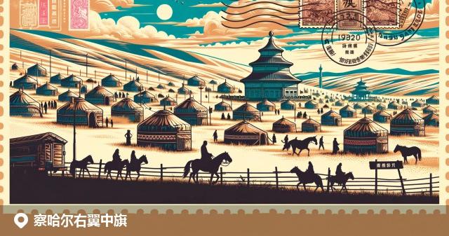 察哈尔右翼中旗邮政编码分布图