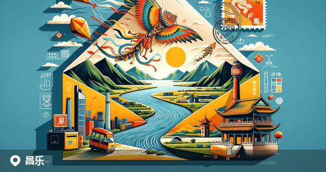 昌乐县邮政编码分布图
