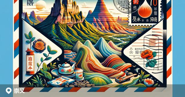 崇义县邮政编码分布图