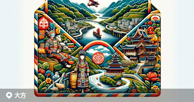 大方县邮政编码分布图