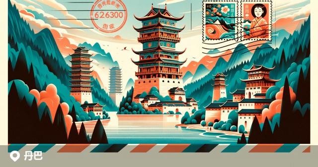 丹巴县邮政编码分布图