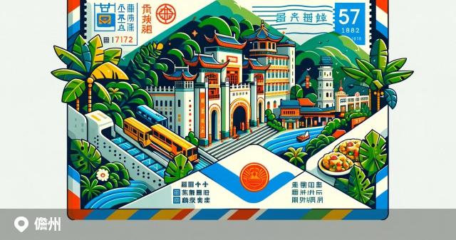 儋州市邮政编码分布图
