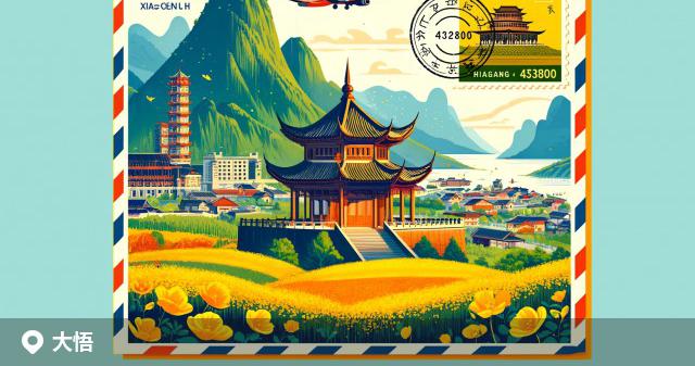 大悟县邮政编码分布图