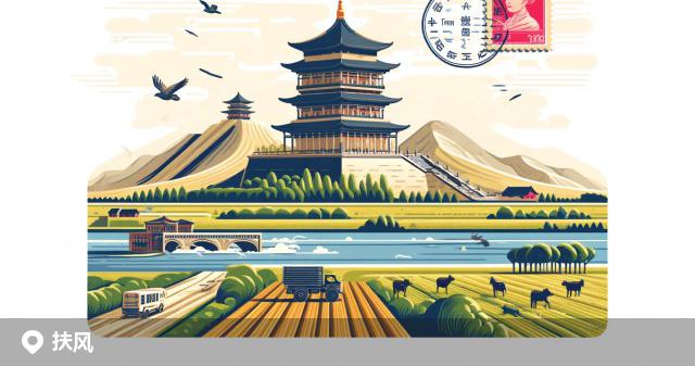 扶风县邮政编码分布图