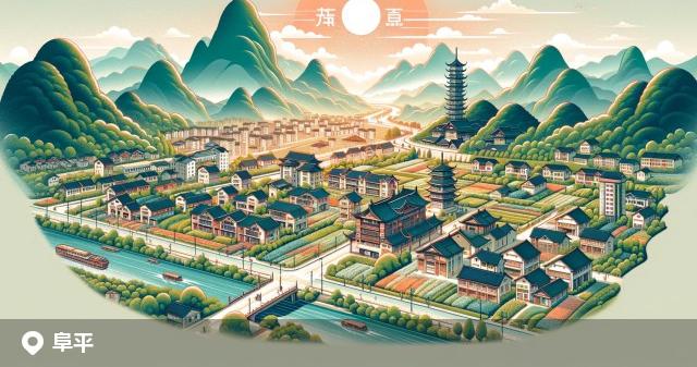 阜平县邮政编码分布图