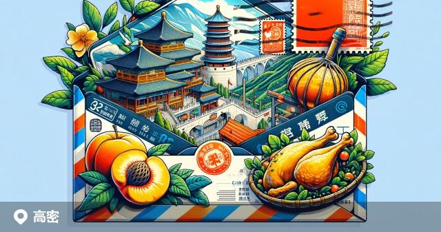 高密市邮政编码分布图