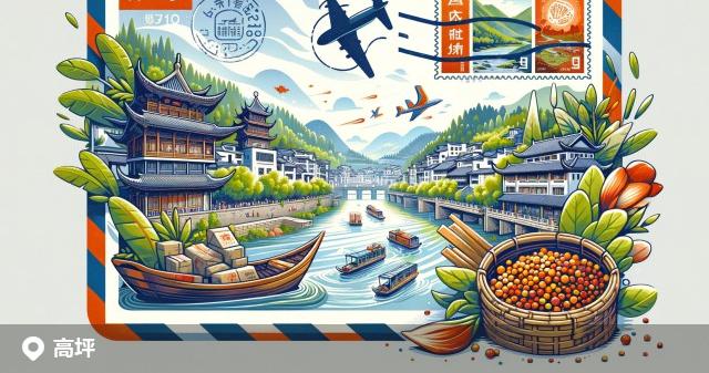 高坪区邮政编码分布图