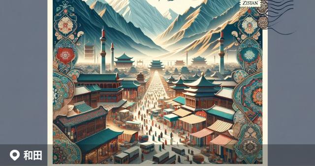 和田县邮政编码分布图