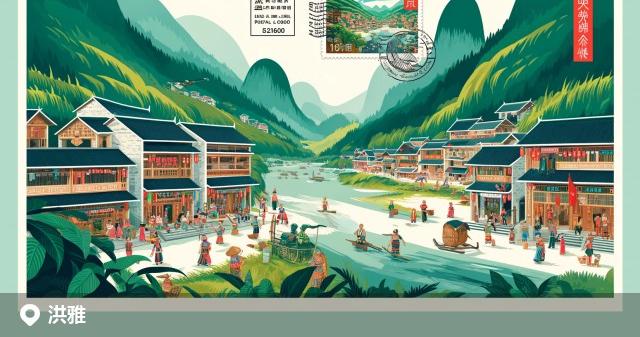 洪雅县邮政编码分布图