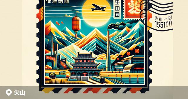 尖山区邮政编码分布图