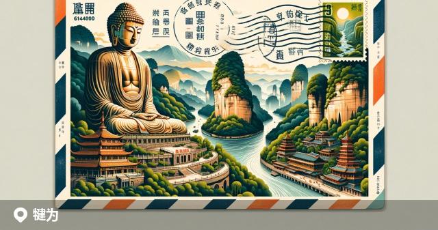 犍为县邮政编码分布图