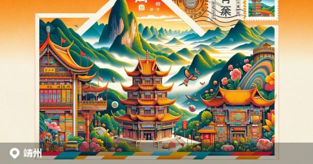 靖州苗族侗族自治县邮政编码分布图