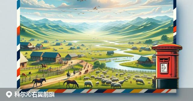 科尔沁右翼前旗邮政编码分布图