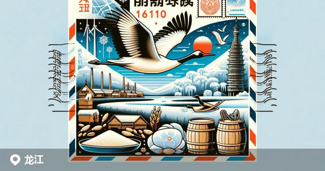 龙江县邮政编码分布图