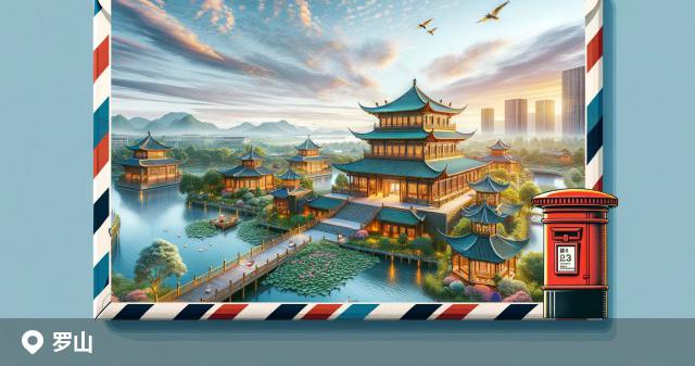 罗山县邮政编码分布图