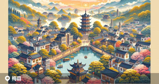 梅县邮政编码分布图