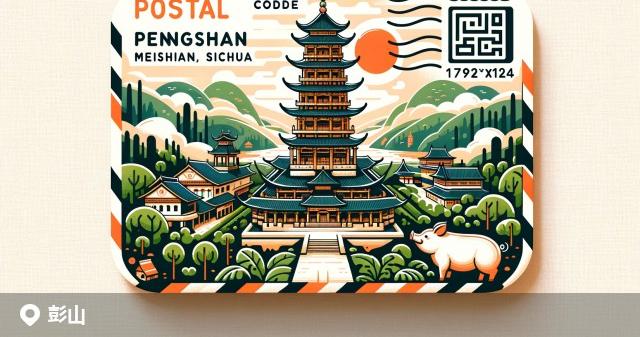 彭山县邮政编码分布图
