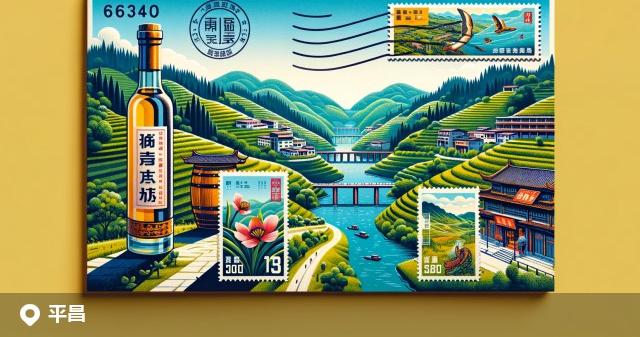 平昌县邮政编码分布图