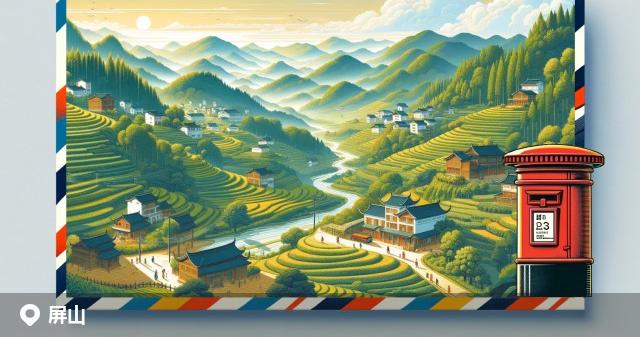 屏山县邮政编码分布图