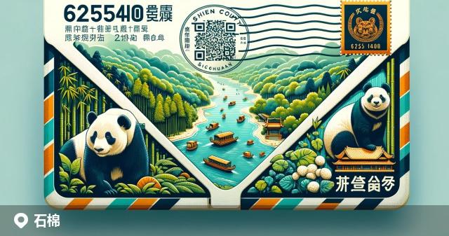 石棉县邮政编码分布图