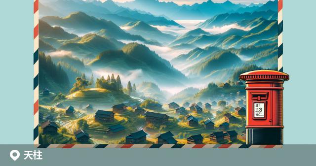天柱县邮政编码分布图