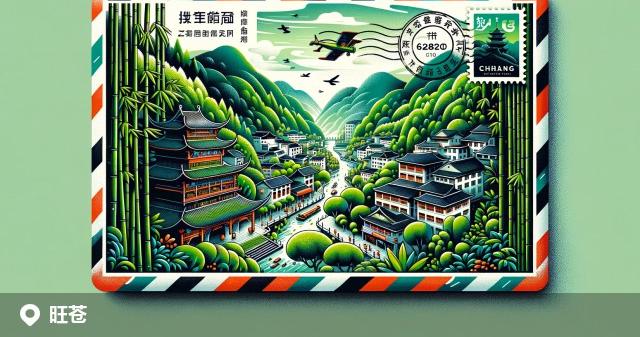 旺苍县邮政编码分布图