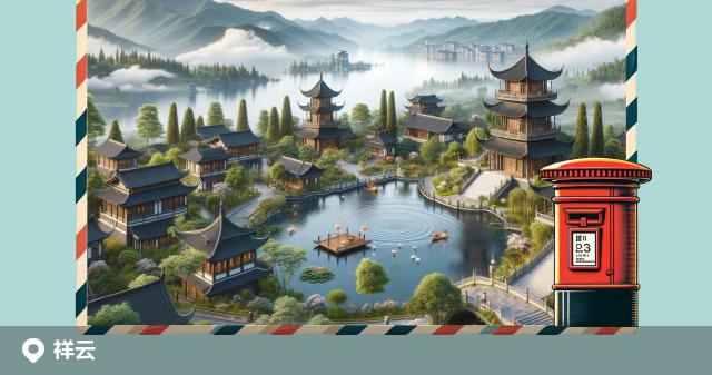 祥云县邮政编码分布图