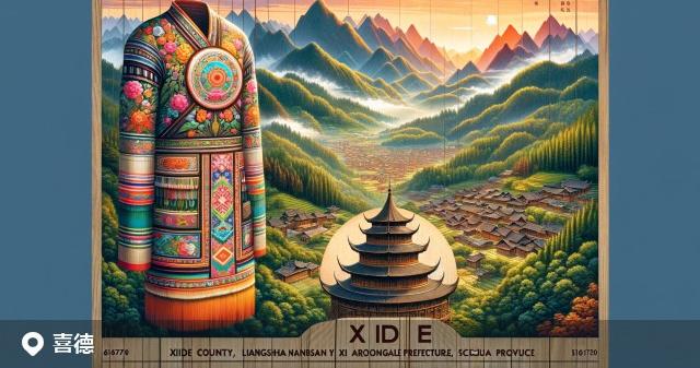 喜德县邮政编码分布图