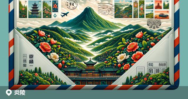 炎陵县邮政编码分布图