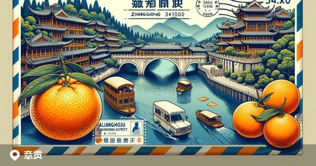 章贡区邮政编码分布图