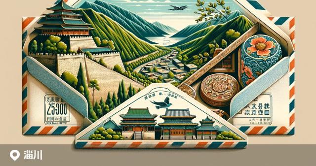 淄川区邮政编码分布图