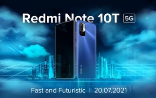 Redmi发布预告：Note 10T本月20日发布
