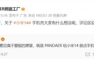 梦幻联动，魅族 PANDAER 为小米 14 手机壳“征集灵感”