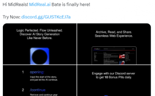 MidReal AI更新Beta版本 官网上线推荐小说页面