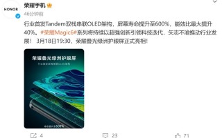 荣耀折叠光绿洲护眼屏，延长使用寿命高达600%