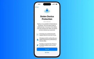 苹果发布iOS 17.3 Beta版本：新增“设备被盗保护”