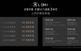宋L DM-i发布工业奇迹2弹！百公里功耗仅39L，综合续航达1500km