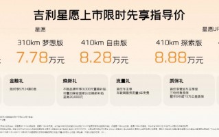 售价698万元-988万元 吉利星愿正式上市